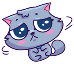 Sway Grey Kitty Cat sticker #10195211