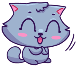 Sway Grey Kitty Cat sticker #10195212