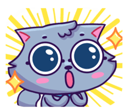 Sway Grey Kitty Cat sticker #10195219