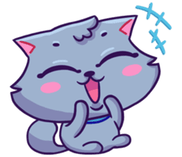 Sway Grey Kitty Cat sticker #10195223