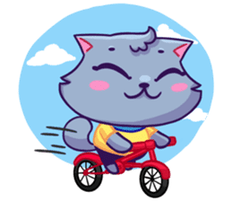Sway Grey Kitty Cat sticker #10195227