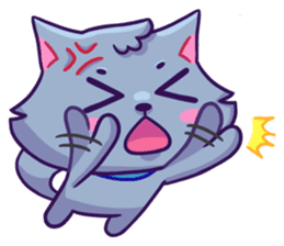 Sway Grey Kitty Cat sticker #10195238
