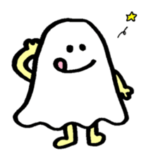 ghost like human sticker #10195290