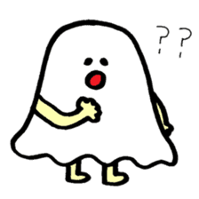 ghost like human sticker #10195291