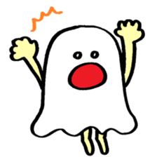 ghost like human sticker #10195295