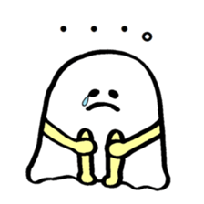 ghost like human sticker #10195299