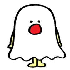 ghost like human sticker #10195318