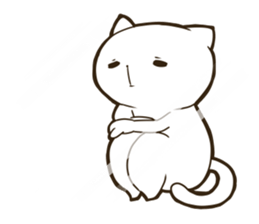 Sticker of cat want beyond the screen sticker #10196129