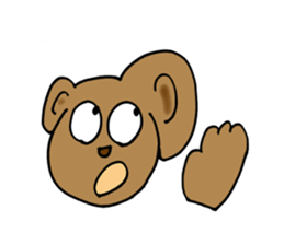 bear happy sticker #10196753