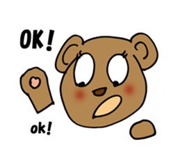 bear happy sticker #10196759