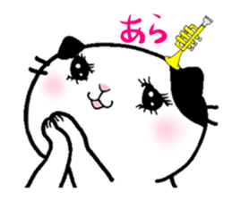 This cat likes trumpet sticker #10197397