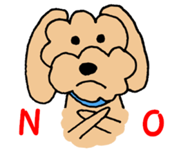 I'm a toy poodle. sticker #10197454