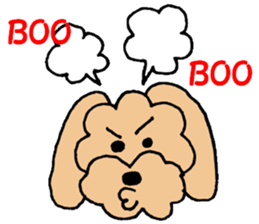 I'm a toy poodle. sticker #10197455