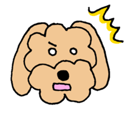 I'm a toy poodle. sticker #10197457