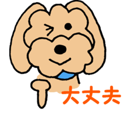 I'm a toy poodle. sticker #10197458
