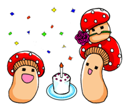 Bowlful Mushrooms sticker #10197636