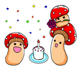 Bowlful Mushrooms sticker #10197636