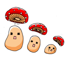 Bowlful Mushrooms sticker #10197638