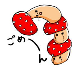 Bowlful Mushrooms sticker #10197639