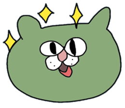 cat facial expression cute sticker No1 sticker #10197761