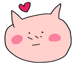 cat facial expression cute sticker No1 sticker #10197765