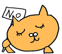 cat facial expression cute sticker No1 sticker #10197770