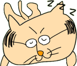 cat facial expression cute sticker No1 sticker #10197775