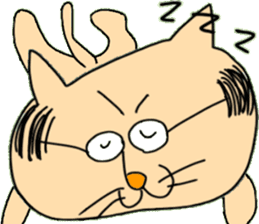 cat facial expression cute sticker No1 sticker #10197775