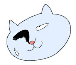 cat facial expression cute sticker No1 sticker #10197776