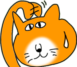 cat facial expression cute sticker No1 sticker #10197778