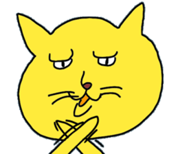 cat facial expression cute sticker No1 sticker #10197779