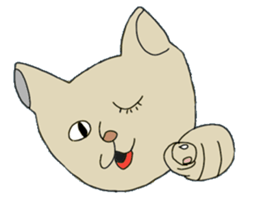 cat facial expression cute sticker No1 sticker #10197780