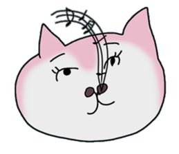 cat facial expression cute sticker No1 sticker #10197788