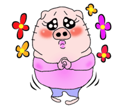 I put on the mask of the pig sticker #10197832