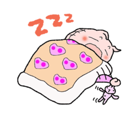 I put on the mask of the pig sticker #10197861