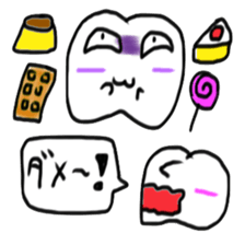 The teeth of the dictionary sticker #10198397