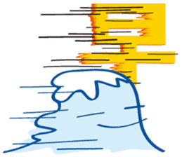 Fujiyama Boy (good simple sentence) sticker #10198496