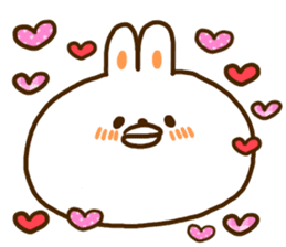 A face is the rabbit of the balloon sticker #10198676