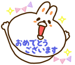 A face is the rabbit of the balloon sticker #10198678