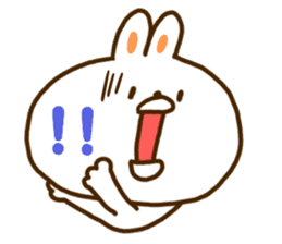 A face is the rabbit of the balloon sticker #10198686