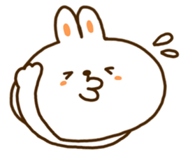 A face is the rabbit of the balloon sticker #10198688