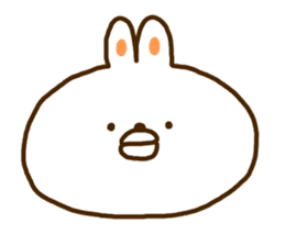 A face is the rabbit of the balloon sticker #10198691