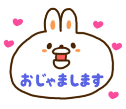 A face is the rabbit of the balloon sticker #10198710