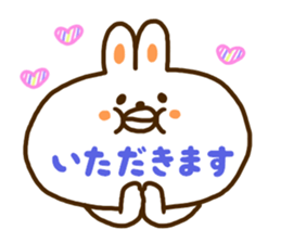 A face is the rabbit of the balloon sticker #10198711