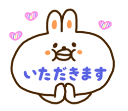 A face is the rabbit of the balloon sticker #10198711