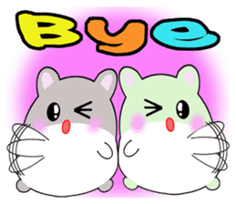 Frequently used words of cute hamster sticker #10199324