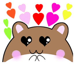 Frequently used words of cute hamster sticker #10199346