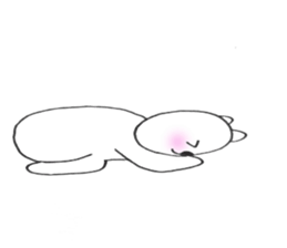 White bear of white-chan01 sticker #10199881