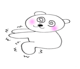 White bear of white-chan01 sticker #10199891