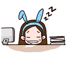 Women with routine sticker #10200397